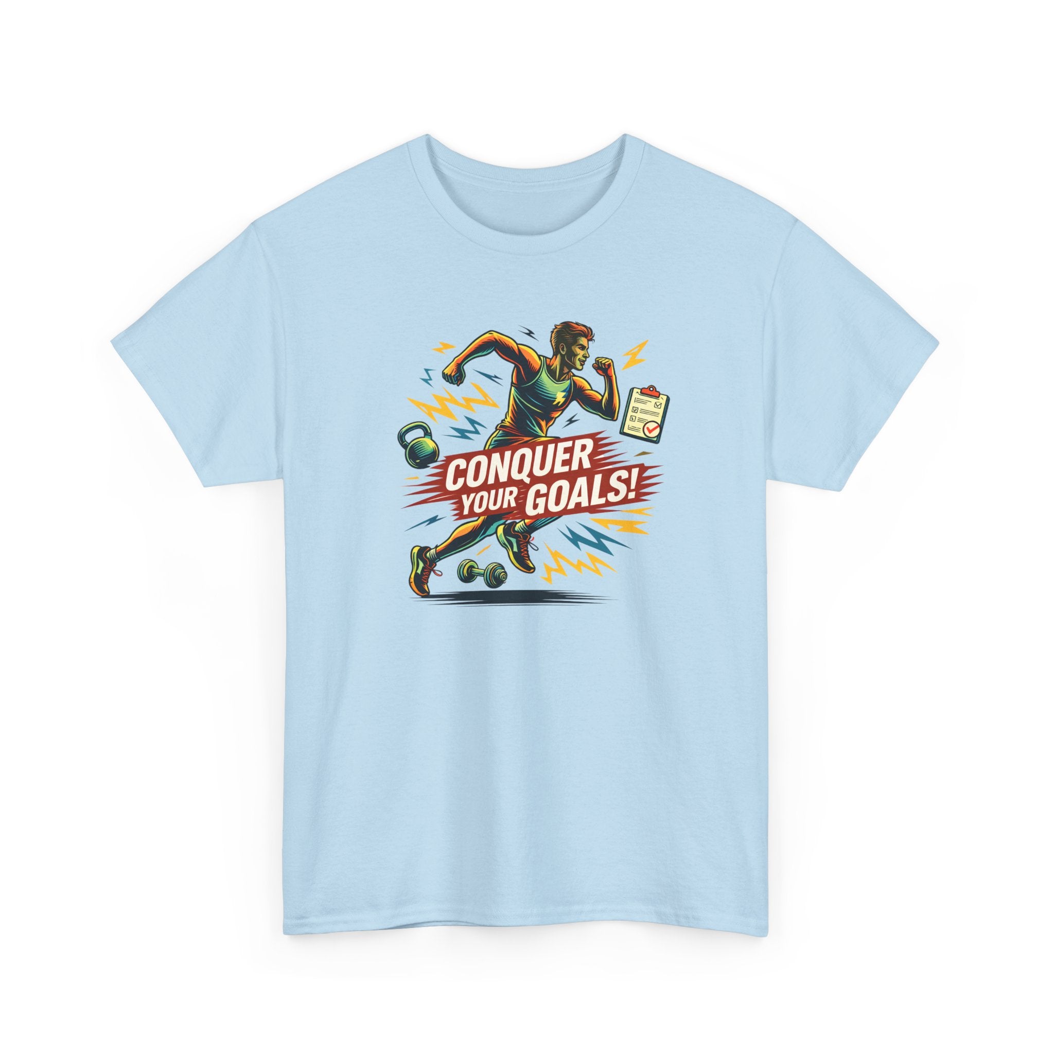 Conquer Your Goals! Athletic Motivational Tee