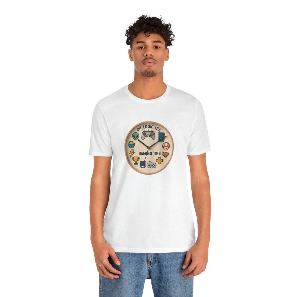 Gaming Time Graphic Tee — "Oh, Look, It's Gaming Time" Video Game Controller Shirt