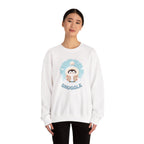 Snuggle Penguin Crewneck Sweatshirt — Cute Winter Cozy Pullover