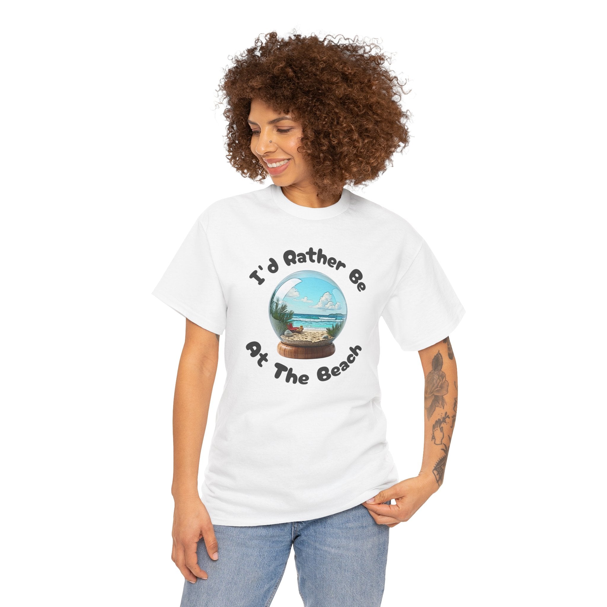 I'd Rather Be At The Beach T-Shirt — Beach Vibes Graphic Tee