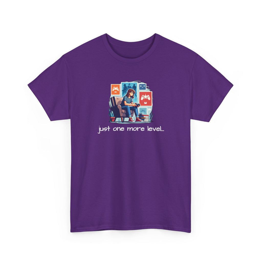 Girl Gamer Arcade T‑Shirt — "Just One More Level" Retro Video Game Tee