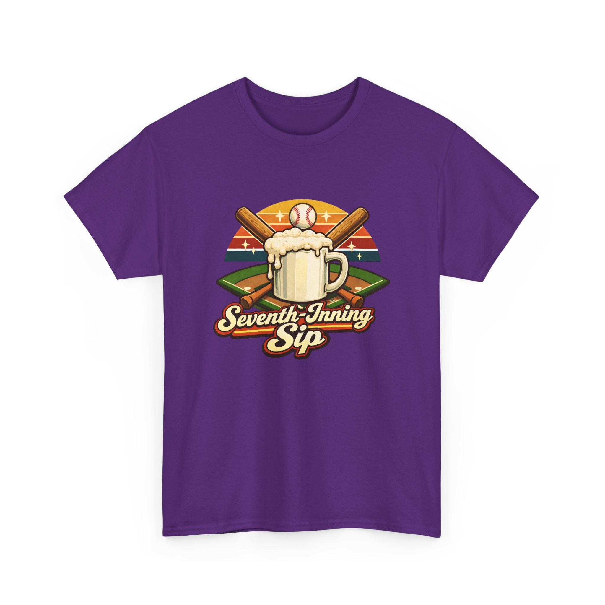 Seventh-Inning Sip Baseball Beer T-Shirt