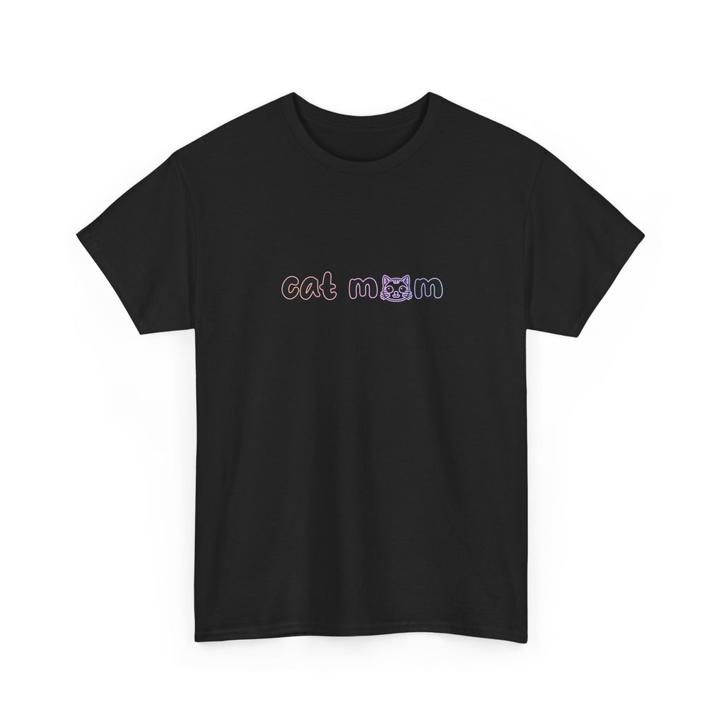 Cat Mom T-Shirt — Cute Minimalist Cat Mom Tee
