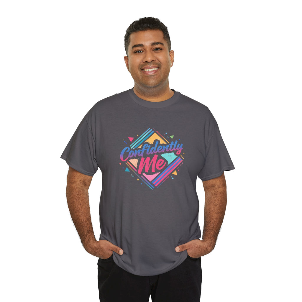 Confidently Me Tee — Retro Pastel Self-Love Graphic T-Shirt