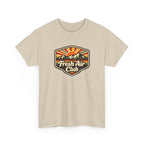 Fresh Air Club T-Shirt — Retro Mountain Sunset Outdoor Tee