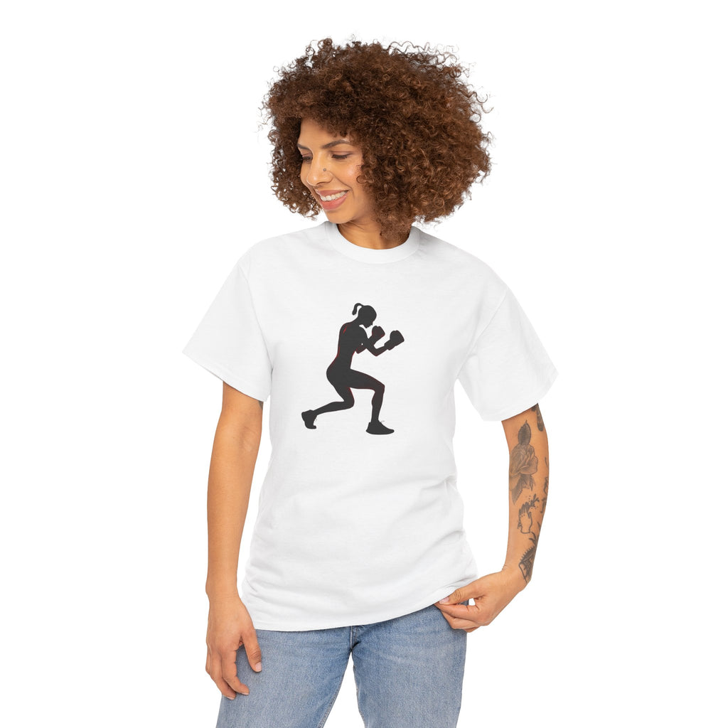 Boxing Silhouette T-Shirt — Women's Boxer Workout Tee