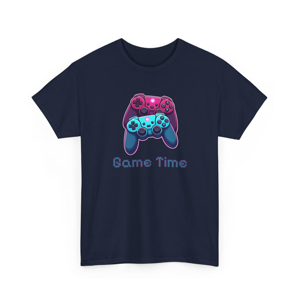 Gaming Tee - 'Game Time' Dual Controllers Graphic Shirt for Gamers
