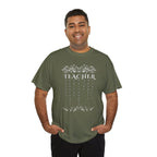 Teacher Floral Rain T-Shirt — Elegant Teacher Appreciation Tee