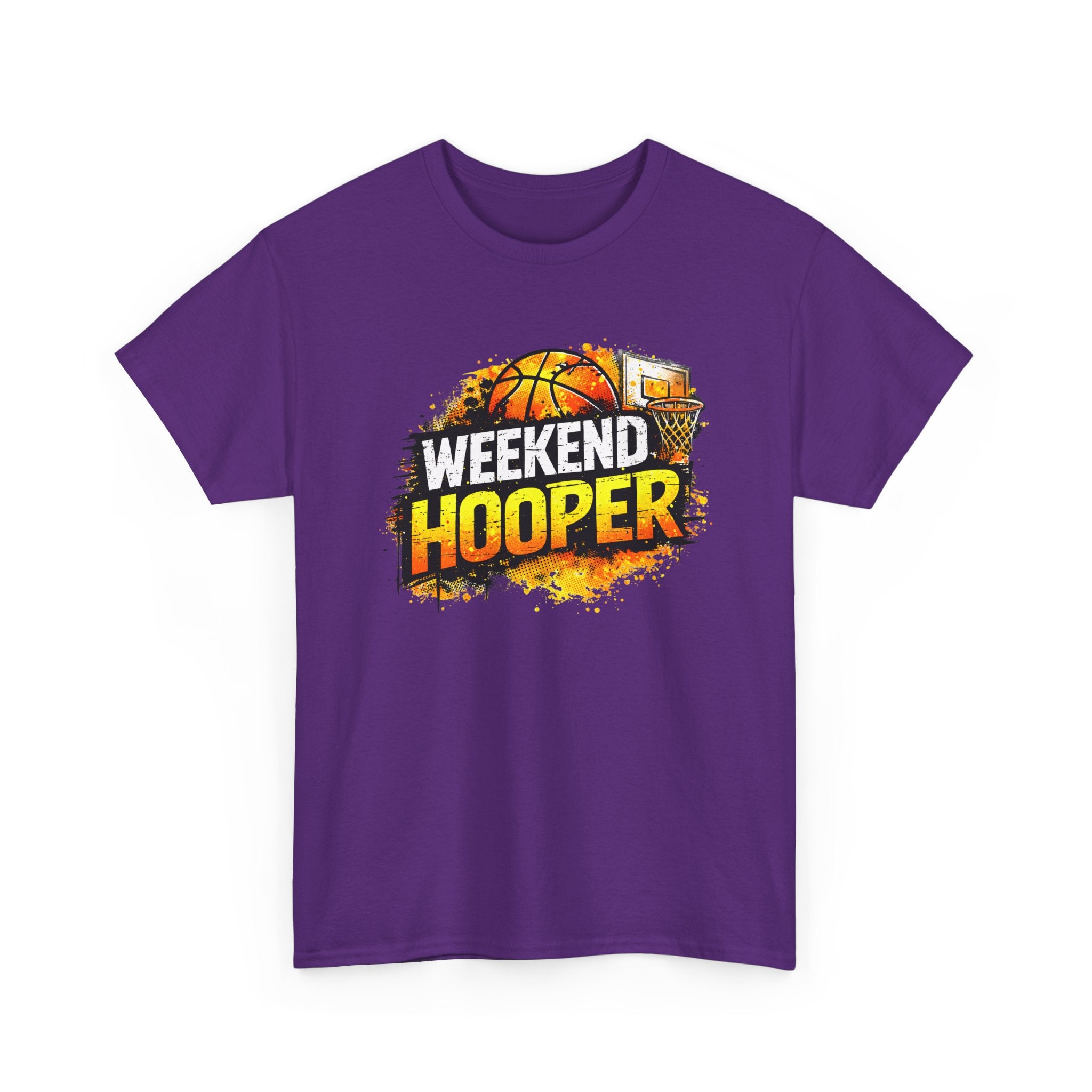 Weekend Hooper Basketball T‑Shirt — Retro Court Graphic Tee for Players & Fans