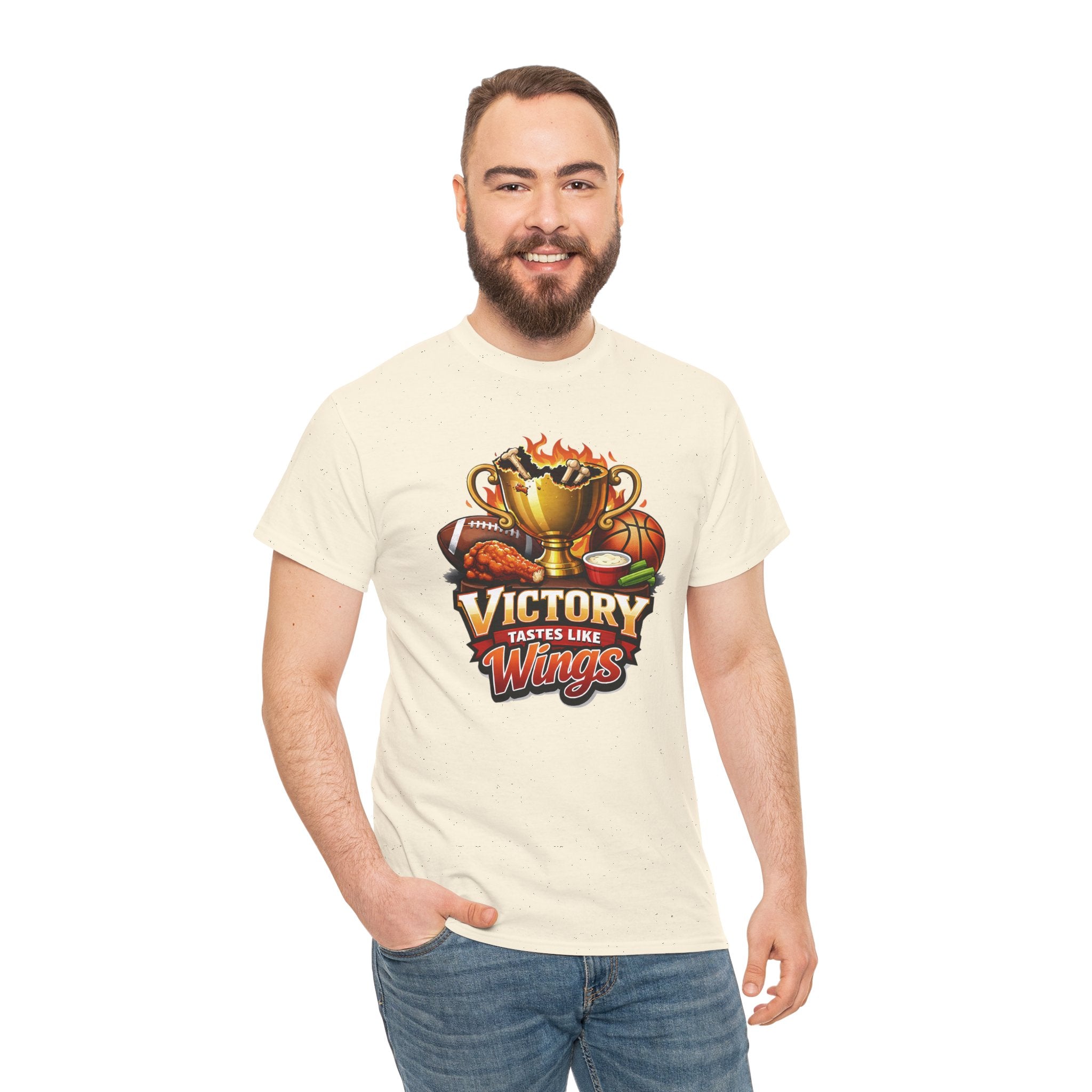 Victory T-Shirt - "Victory Tastes Like Wings" Sports & Game Day Tee