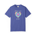 Rainbow Heart Tie-Dye Style T-Shirt — "All You Need Is Love" Graphic Tee