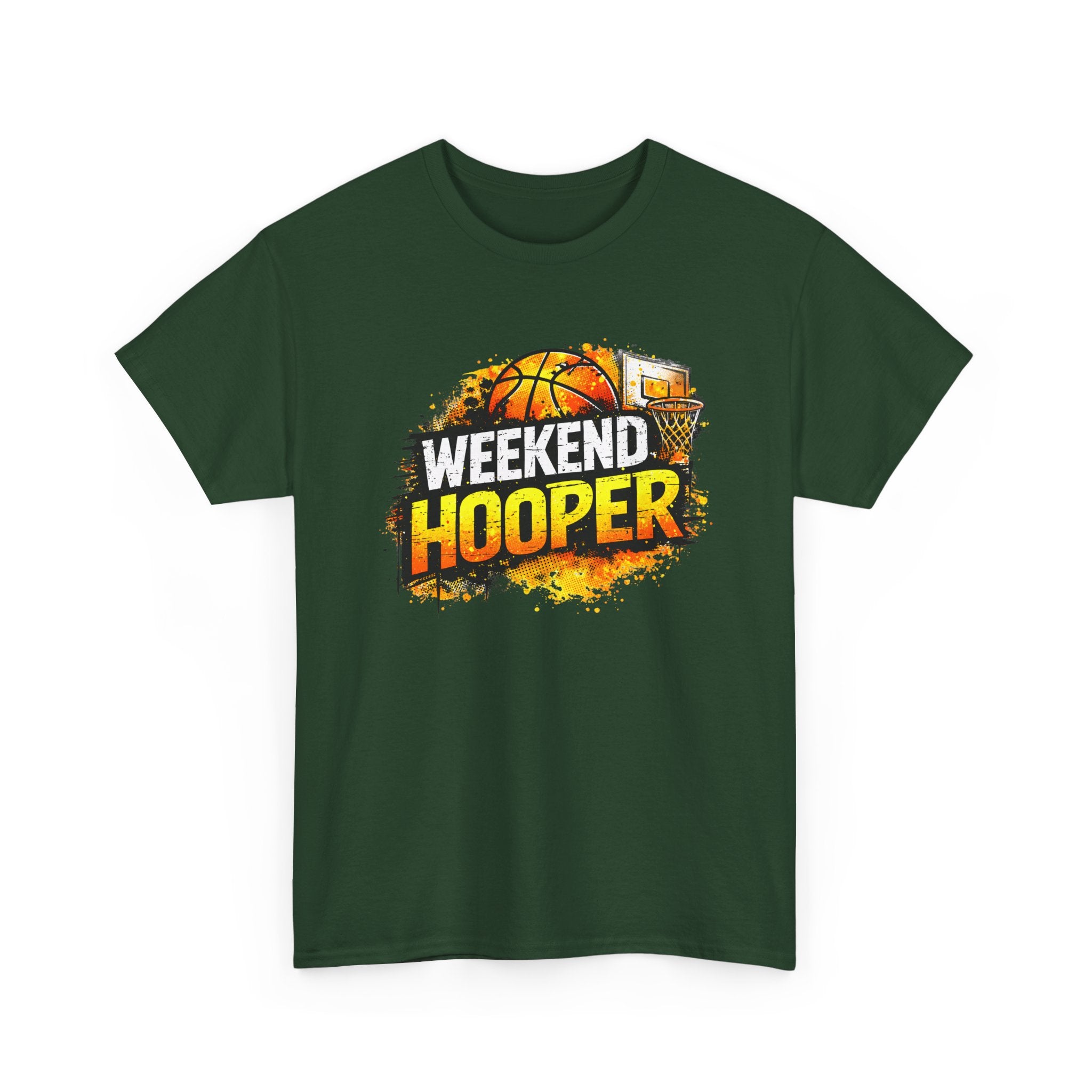 Weekend Hooper Basketball T‑Shirt — Retro Court Graphic Tee for Players & Fans