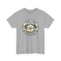 Gray t-shirt with a graphic design and text 'type 2 fun enthusiast' on a white background