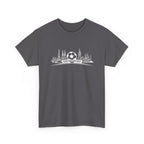 Soccer Stadium Skyline T‑Shirt — City Landmark Football Graphic Tee