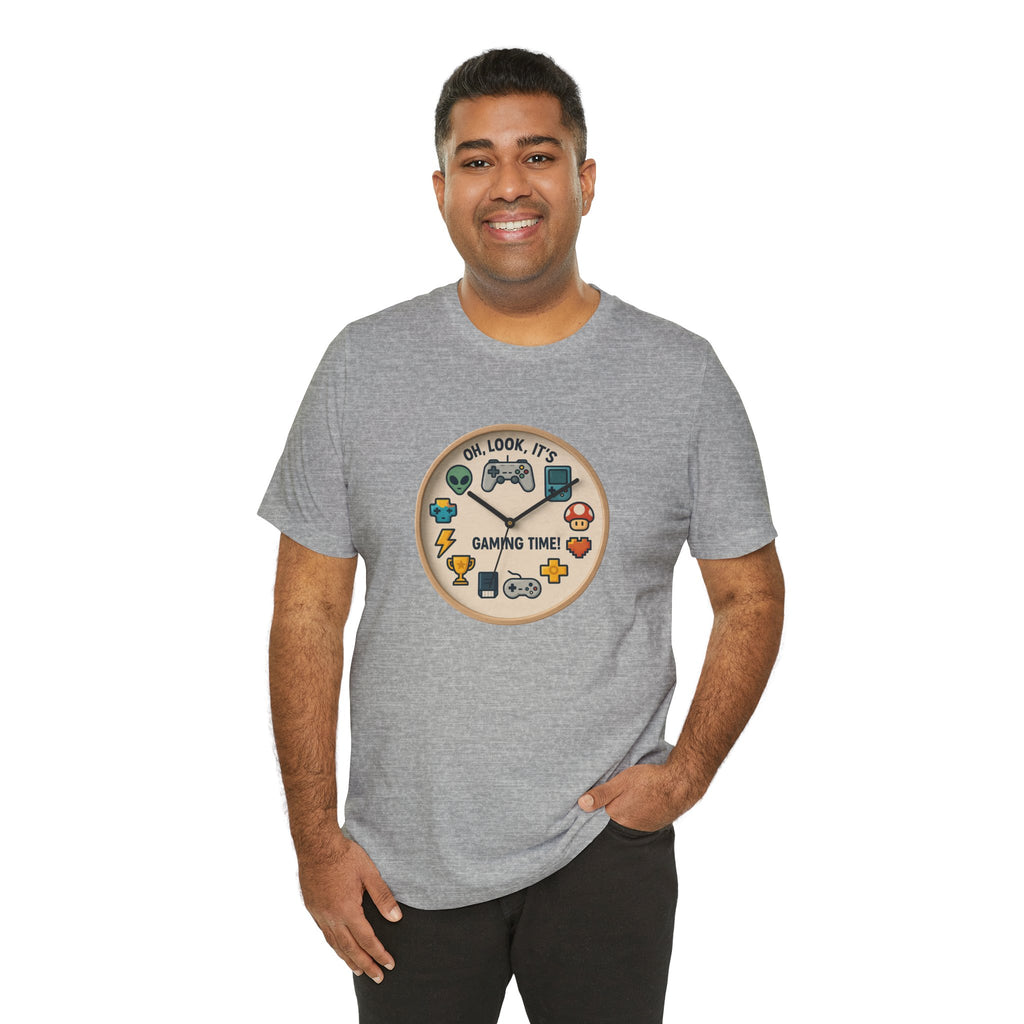 Gaming Time Graphic Tee — "Oh, Look, It's Gaming Time" Video Game Controller Shirt