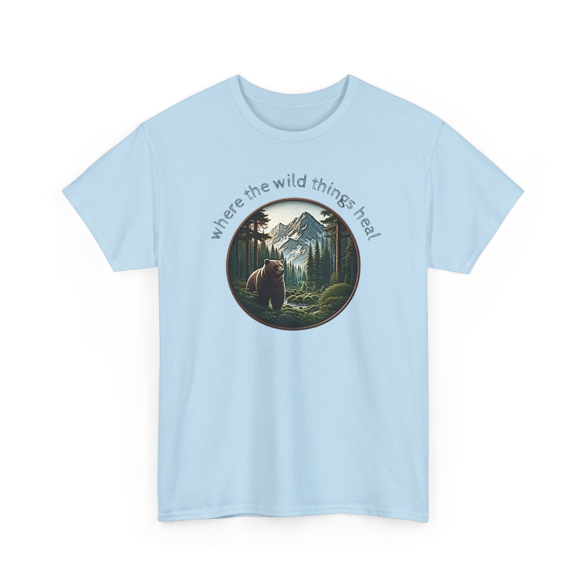 Where the Wild Things Heal - Outdoor Meditation T-Shirt