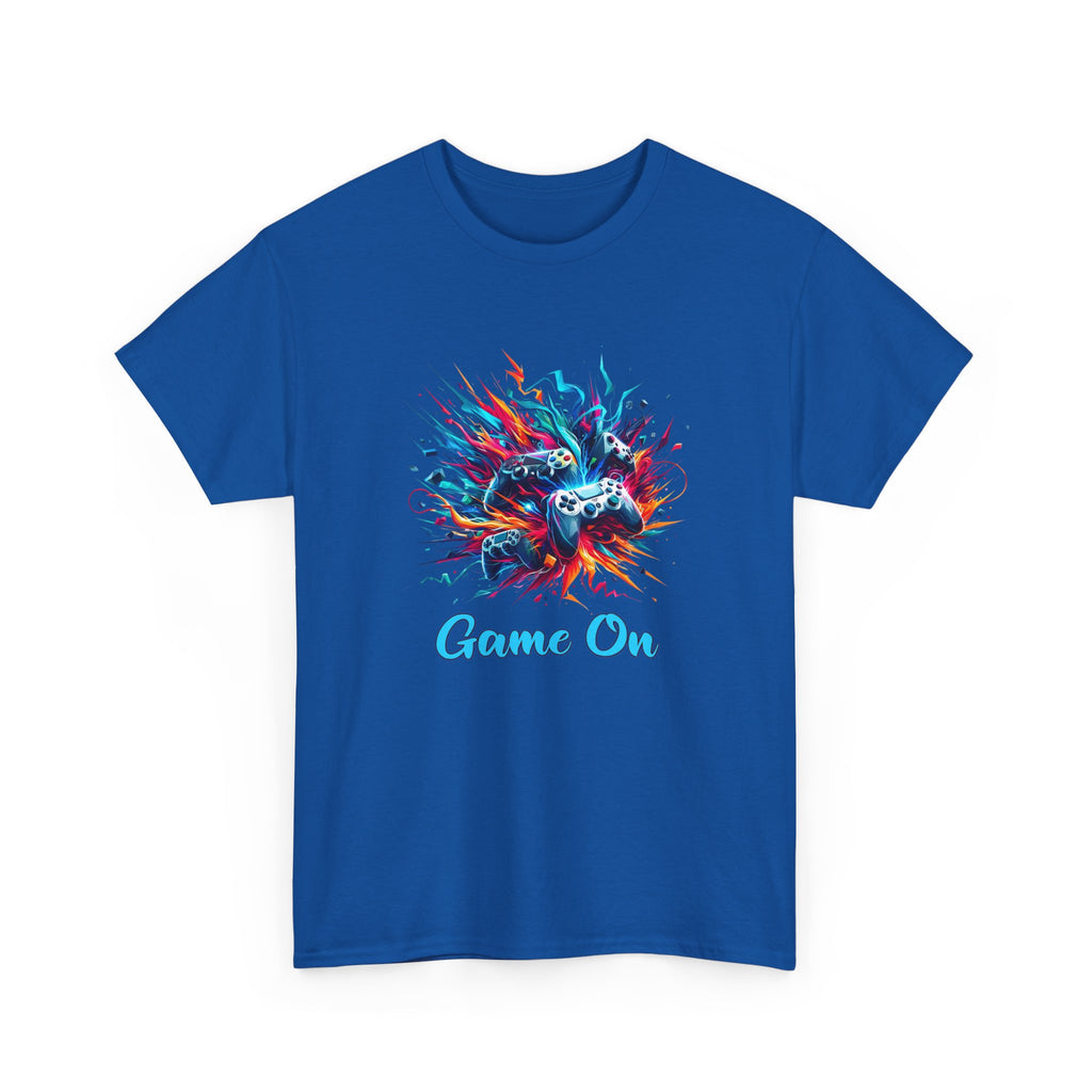 Gaming T-Shirt — 'Game On' Color Splash Controller Tee