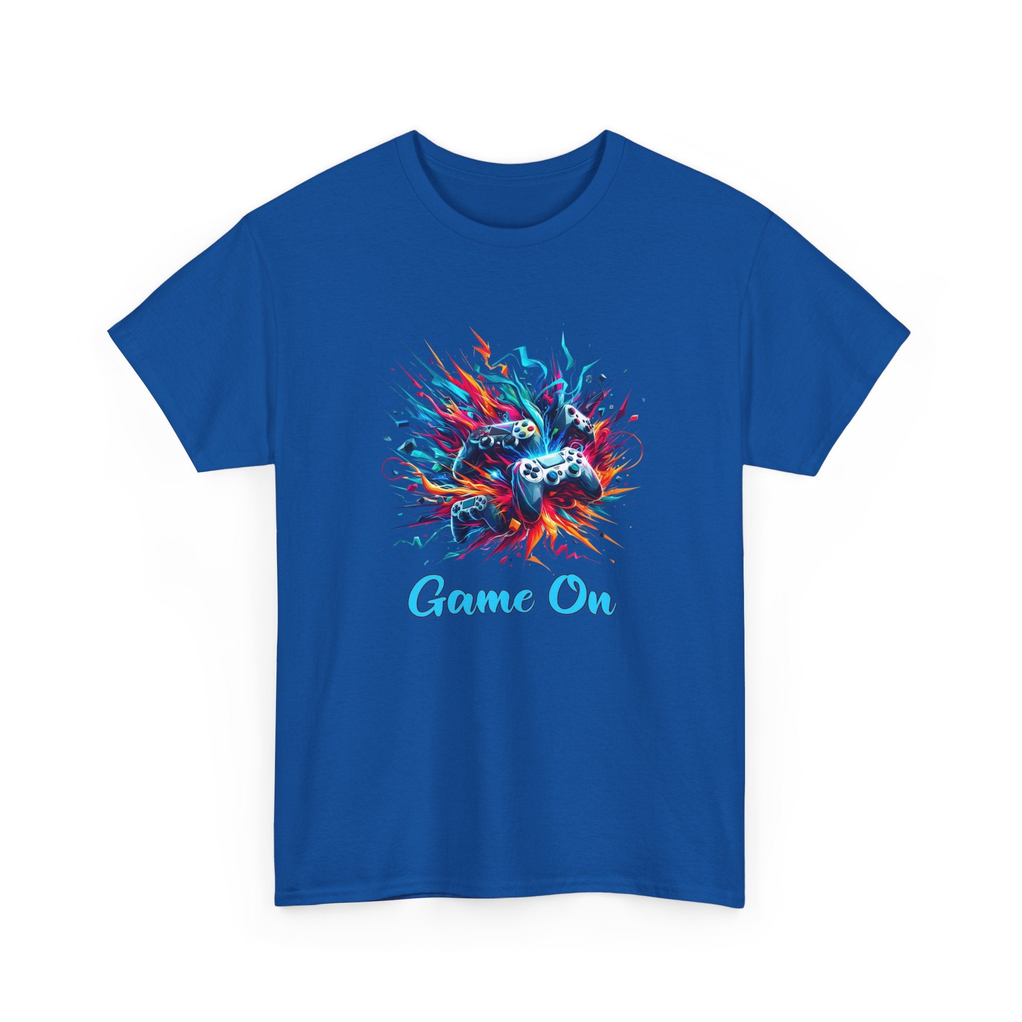 Gaming T-Shirt — 'Game On' Color Splash Controller Tee