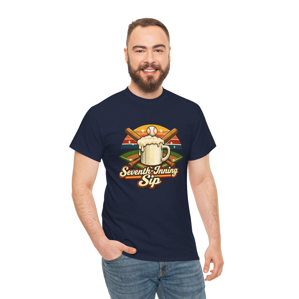 Seventh-Inning Sip Baseball Beer T-Shirt