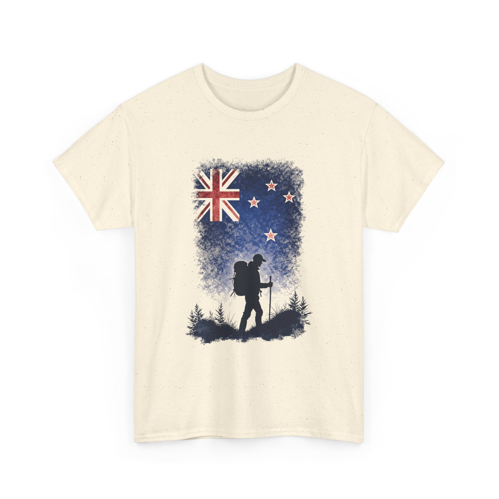 New Zealand Hiker T-Shirt — Hiking Silhouette Tee