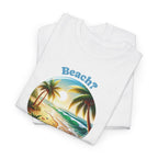 Beach? Shell Yeah! Tropical Sunset Summer Beach T-Shirt