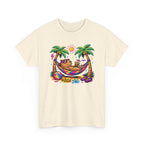 Beach Capybara Hammock T‑Shirt — Tropical Summer Vibes Graphic Tee