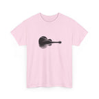 Guitar Silhouette Tee – Minimal Acoustic Music T-Shirt
