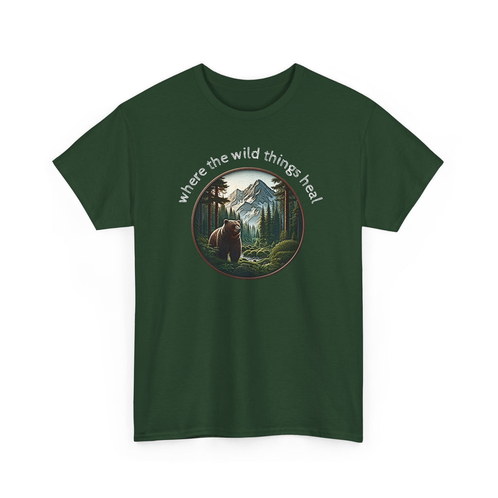 Where the Wild Things Heal - Outdoor Meditation T-Shirt