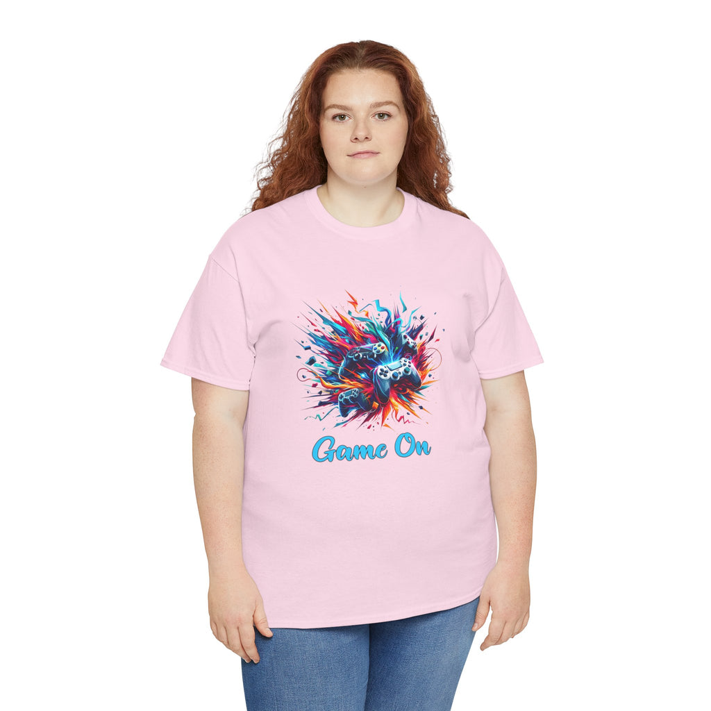Gaming T-Shirt — 'Game On' Color Splash Controller Tee
