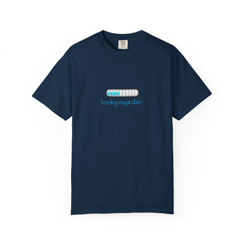 T‑Shirt — "Loading Inspiration" Minimal Progress Bar Graphic Tee