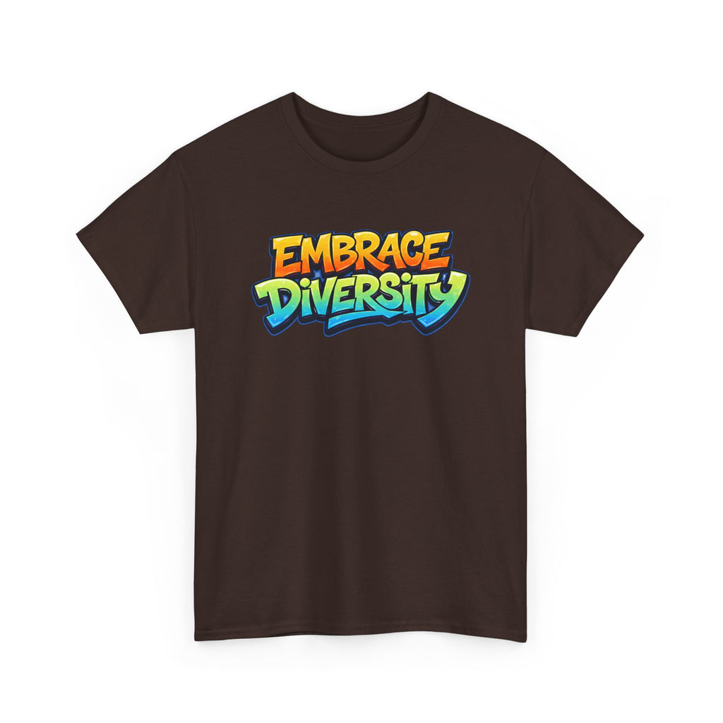 Embrace Diversity T-Shirt — Colorful Graffiti Pride Tee
