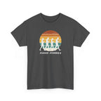 Retro Walking Silhouette T‑Shirt - Smartphone Zombies