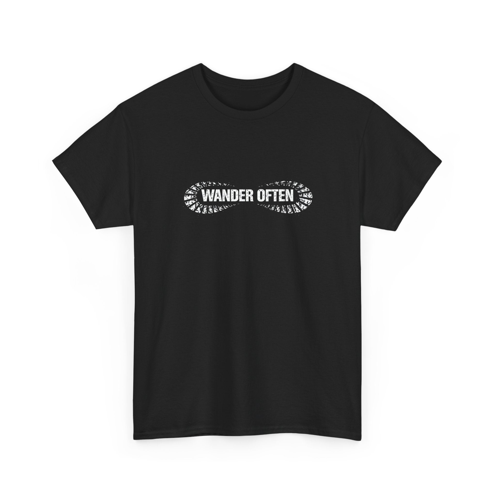 Wander Often T‑Shirt — Minimal Adventure Tee for Travelers & Hikers