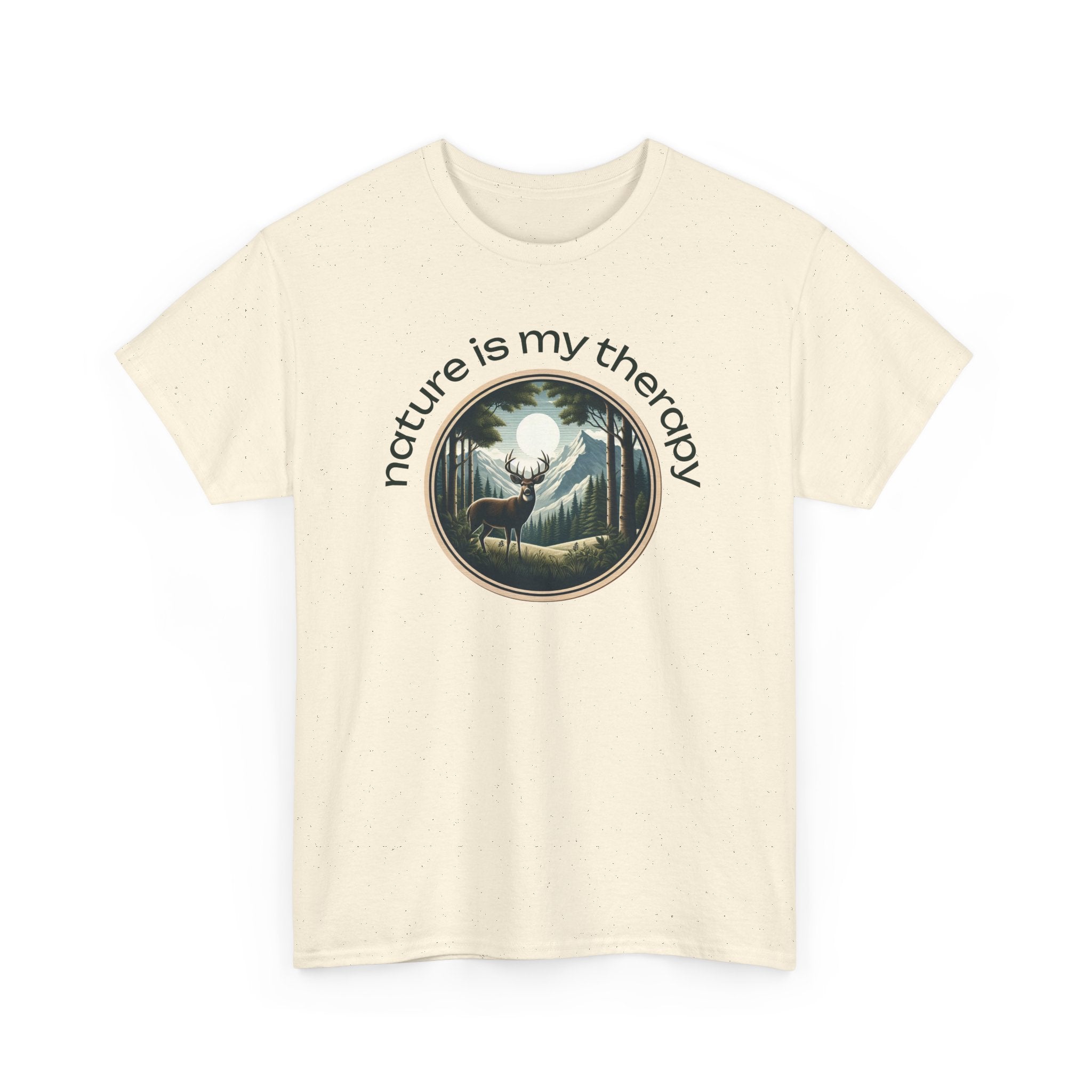 Nature Is My Therapy T-Shirt — Forest Meditation Graphic Tee