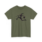 Basketball Player Silhouette T-Shirt — Dynamic Graphic Tee for Basketball Fans