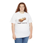 Maybe Tomorrow Cat T-Shirt — Lazy Cat Funny Graphic Tee