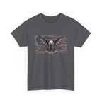 Patriotic Eagle T-Shirt — Distressed American Flag Graphic