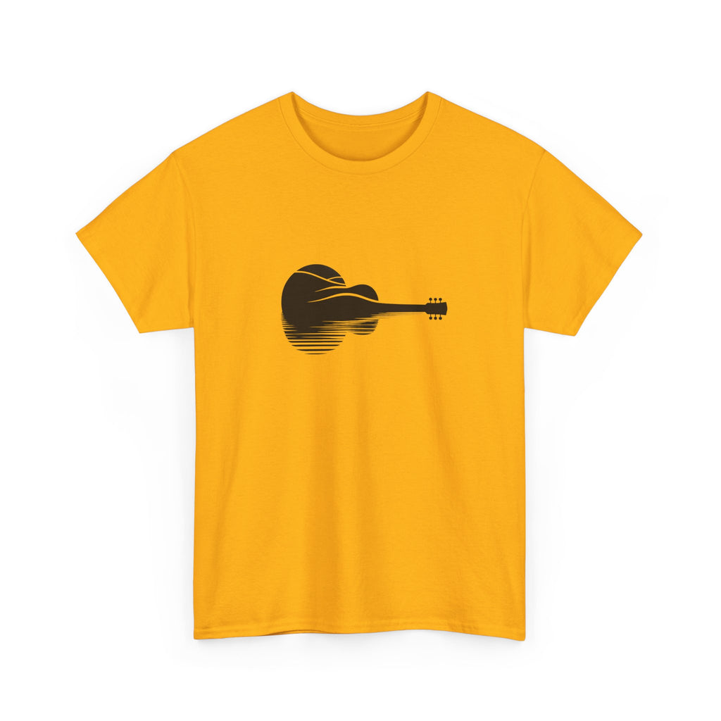 Guitar Silhouette Tee – Minimal Acoustic Music T-Shirt