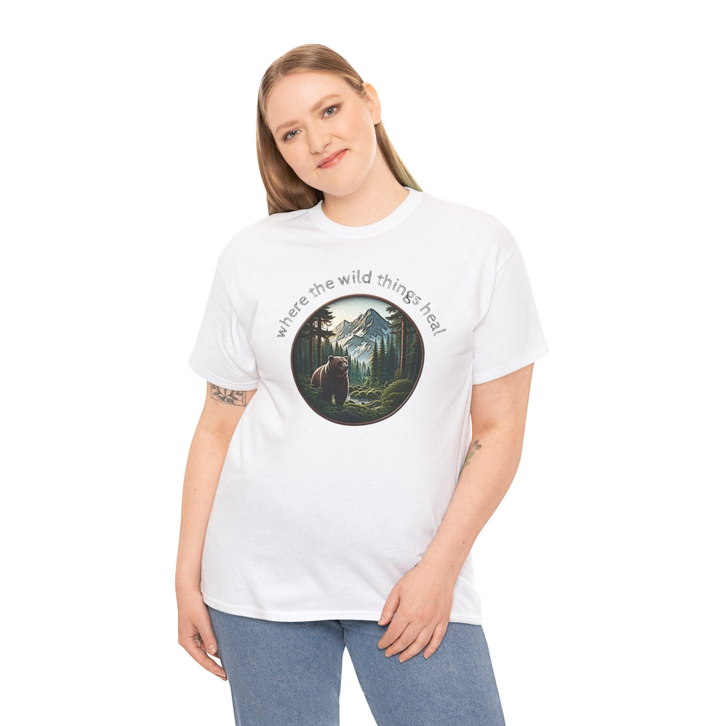 Where the Wild Things Heal - Outdoor Meditation T-Shirt