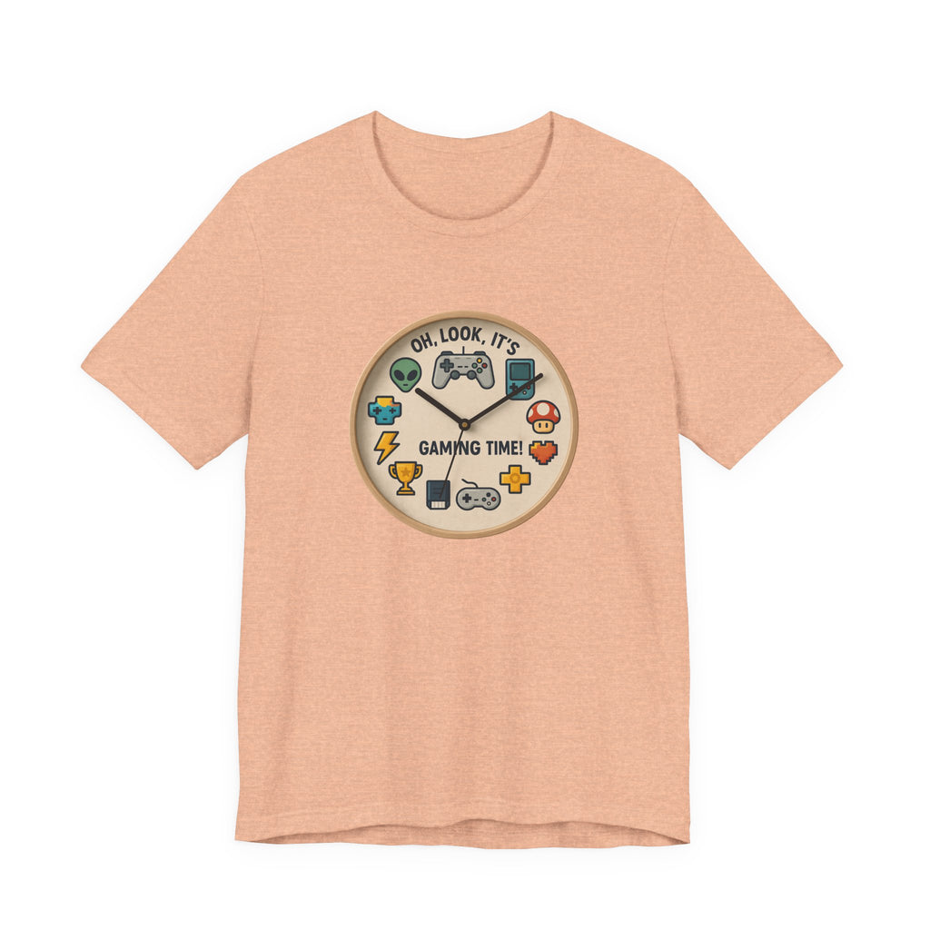 Gaming Time Graphic Tee — "Oh, Look, It's Gaming Time" Video Game Controller Shirt