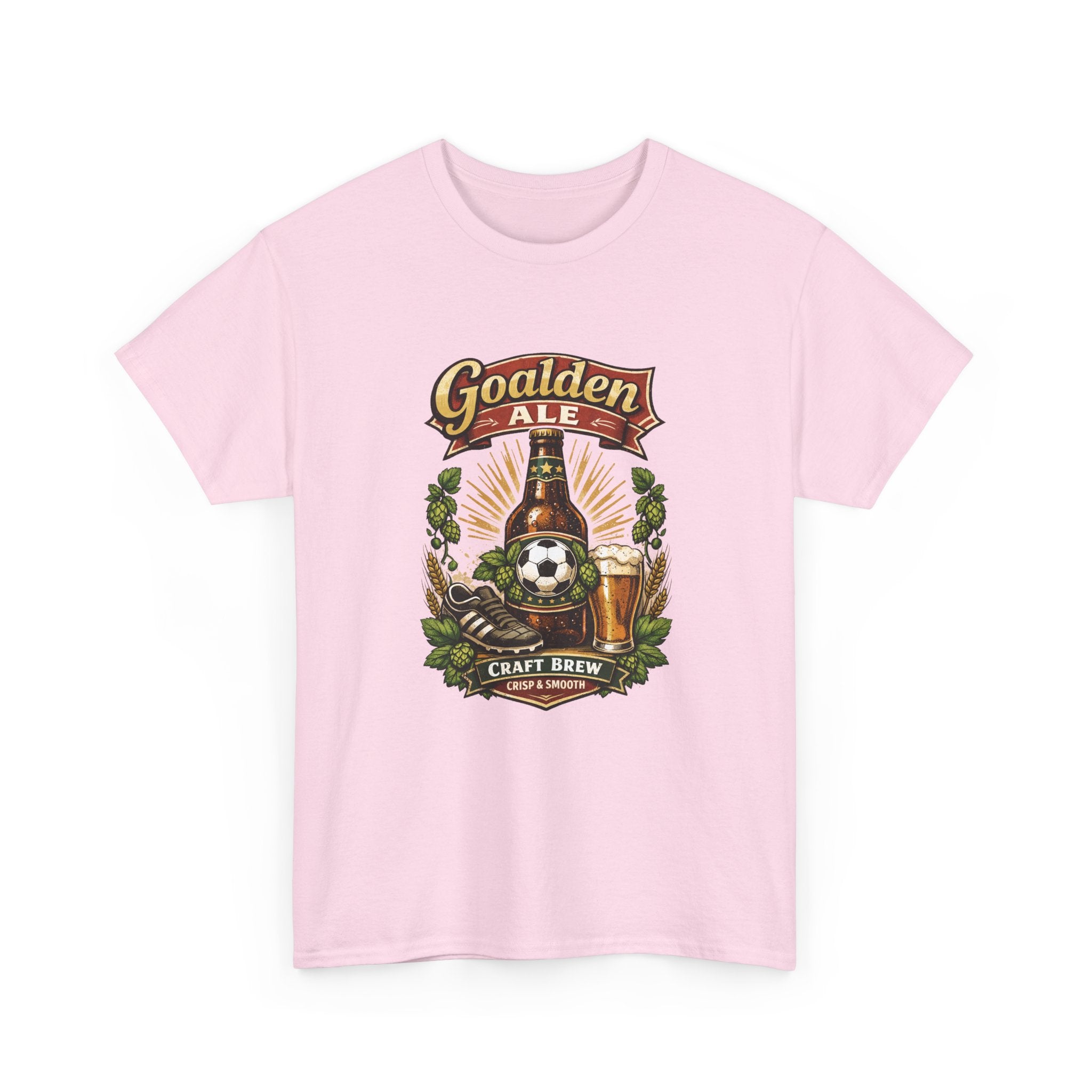 Goalden Ale Craft Beer And Soccer T-Shirt — Vintage Brewery Design