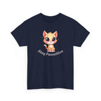 Stay Pawsitive Tee — Cute Kitten Graphic T-Shirt