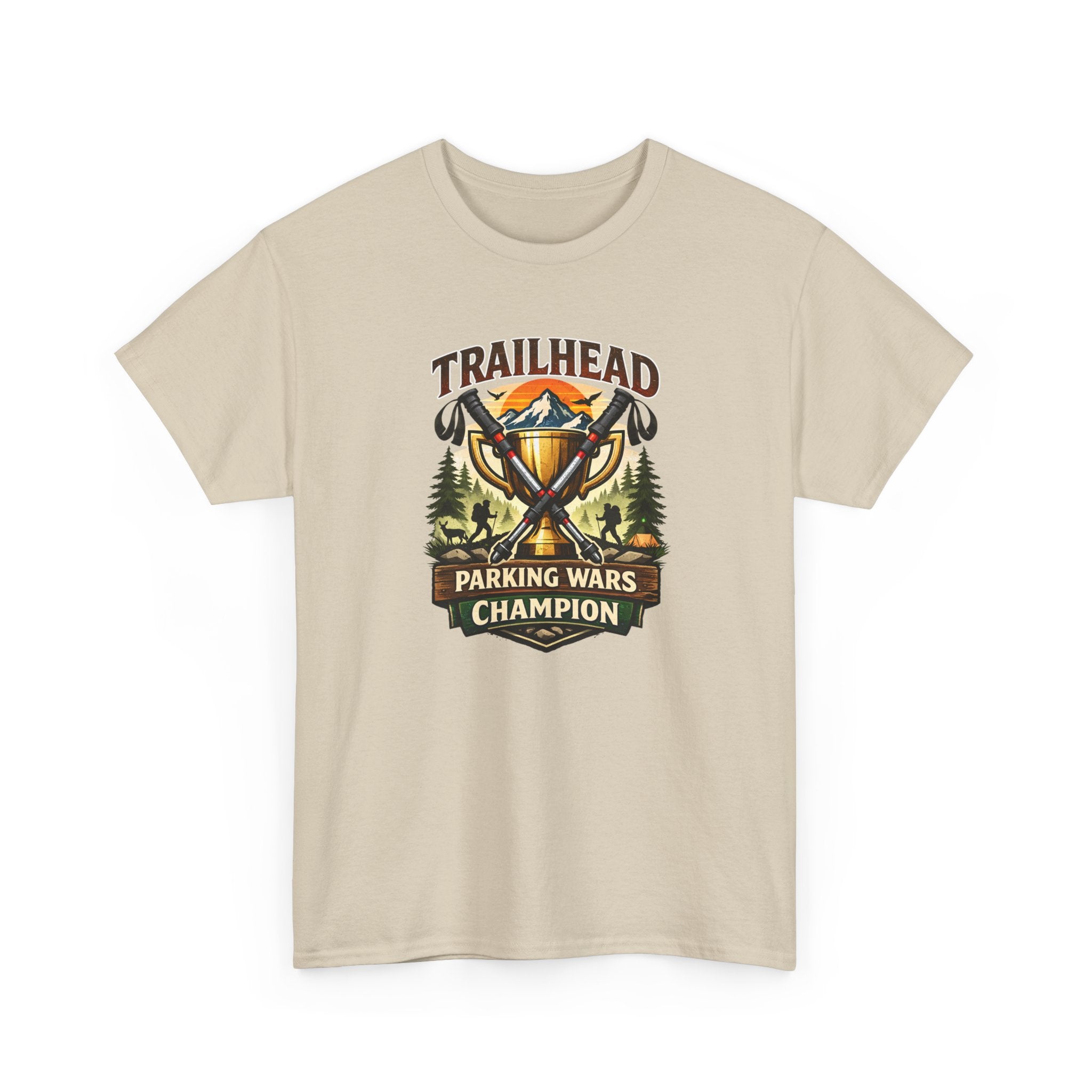 Trailhead 'Parking Wars Champion' T-Shirt — Outdoor Camping Adventure Tee