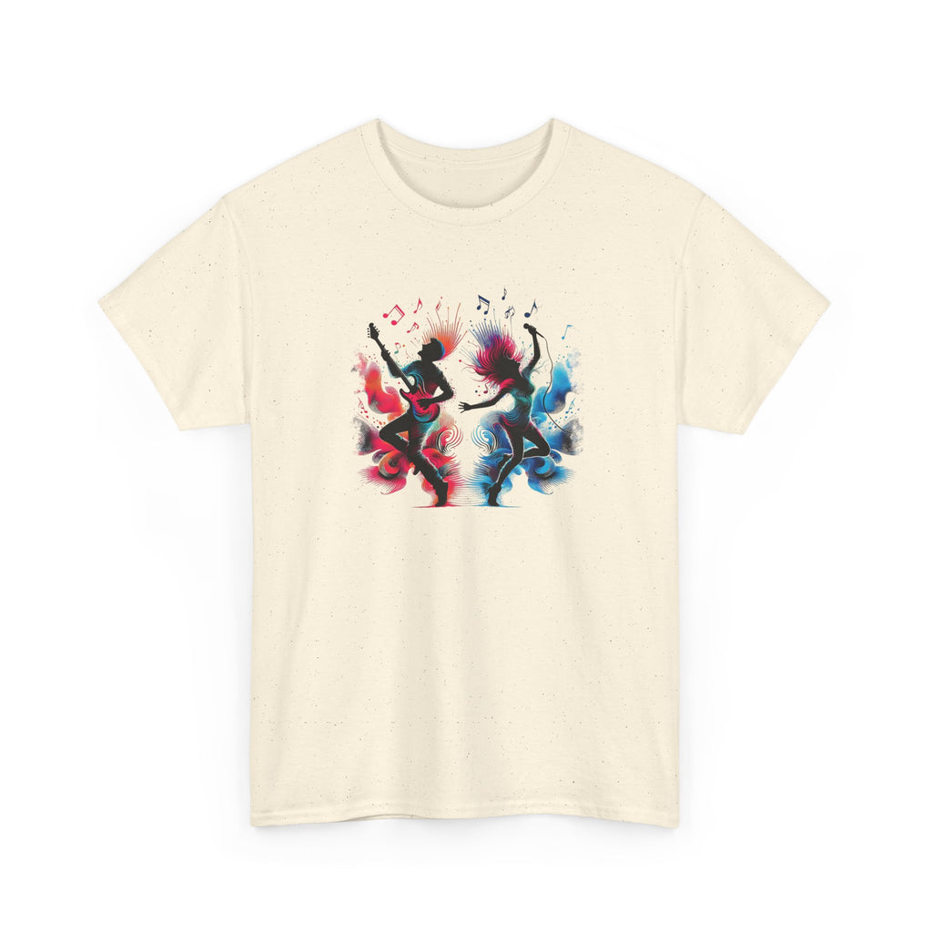 Music And Dance T-Shirt — Colorful Silhouette Graphic Tee