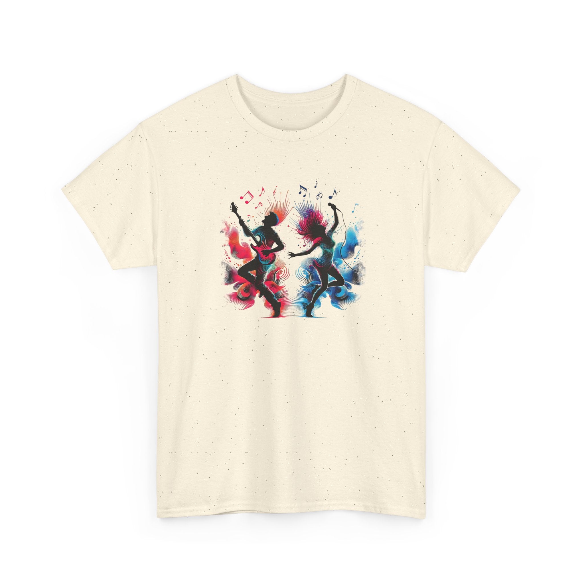 Music And Dance T-Shirt — Colorful Silhouette Graphic Tee