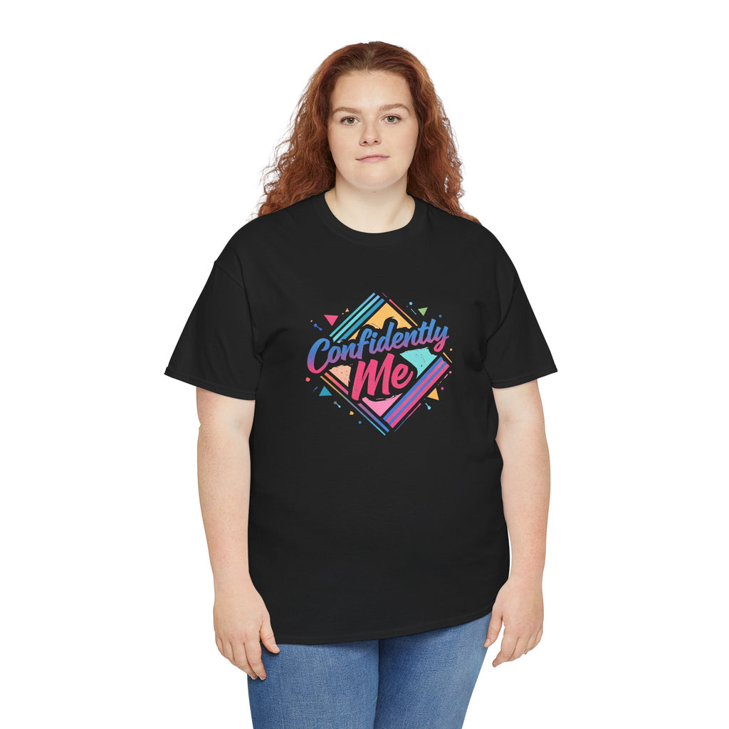 Confidently Me Tee — Retro Pastel Self-Love Graphic T-Shirt