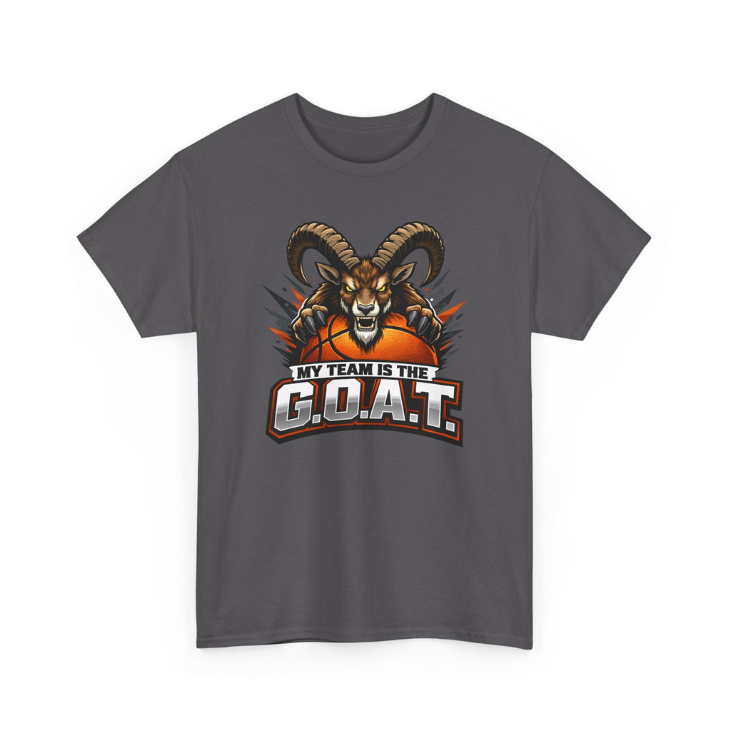 G.O.A.T. Graphic Tee — Fierce Goat Basketball Player Fan Shirt