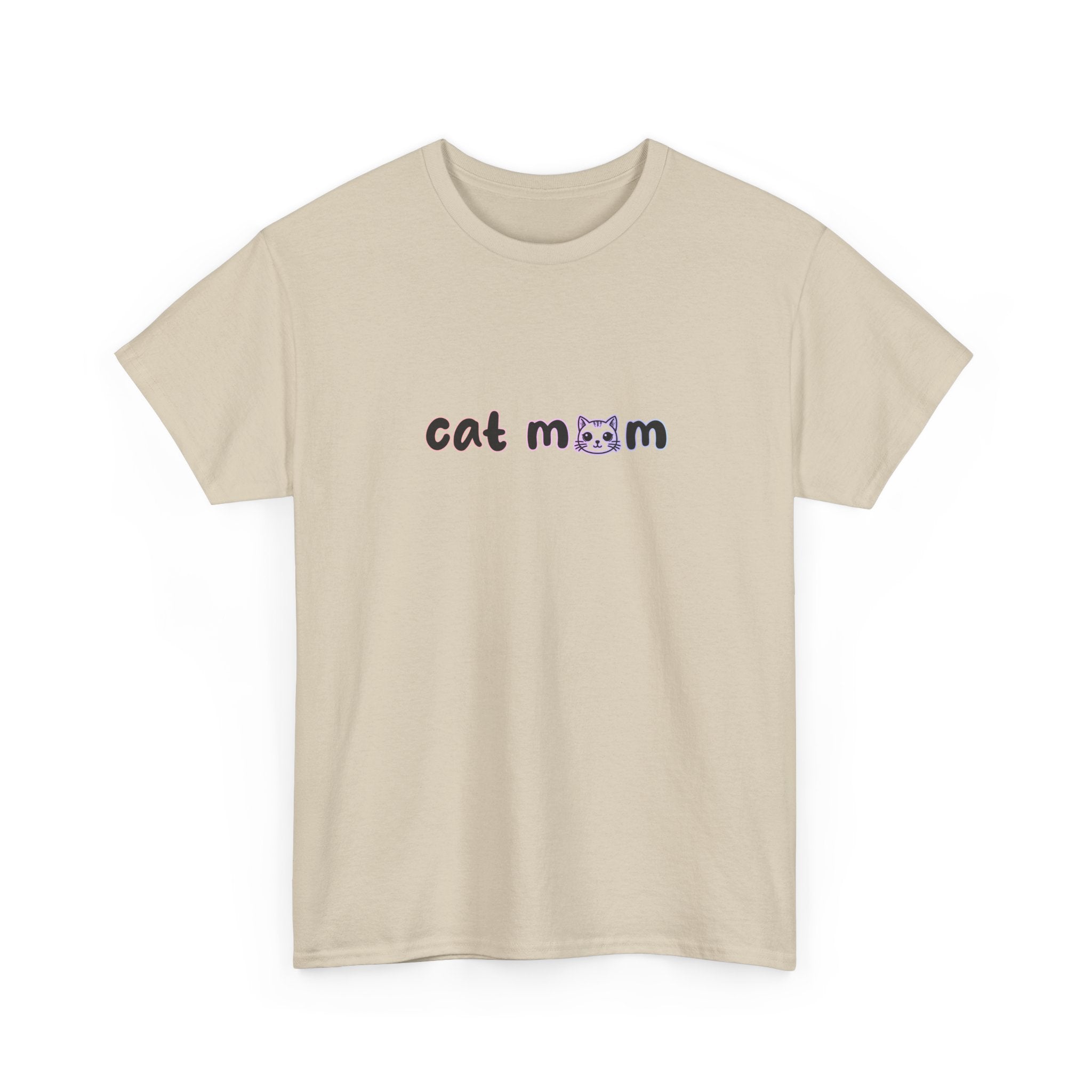Cat Mom T-Shirt — Cute Minimalist Cat Mom Tee