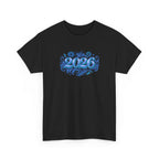 2026 Decorative Script Tee — New Year Celebration T-Shirt