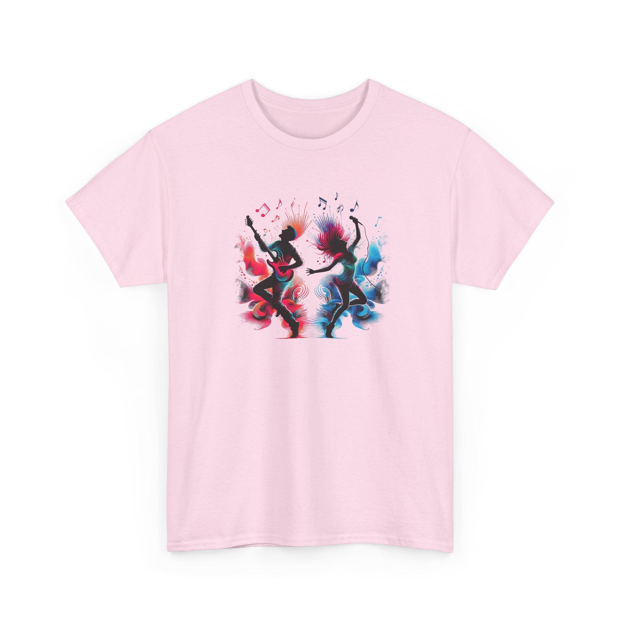 Music And Dance T-Shirt — Colorful Silhouette Graphic Tee